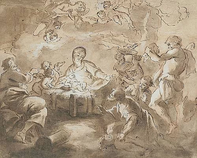 Adorazione dei pastori, studio